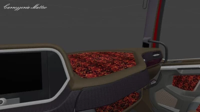 DAF XG+ Danish Red Pluche Interior by Carrozzeria Matteo 1.43