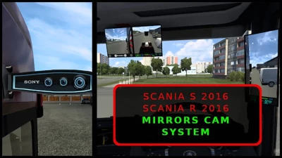 Digital Mirrors Camera System for Scania 2016 1.43