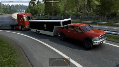 Dodge Ram 2500 + Trailers Hauler and Livestock in Traffic 1.43