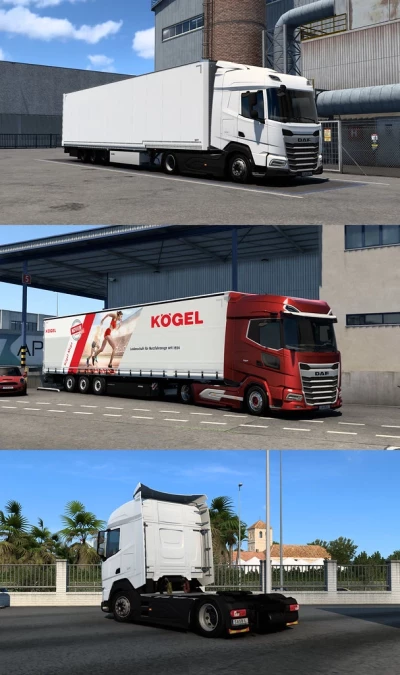 Low deck chassis addon for DAF 2021 by Sogard3 v1.2 1.43