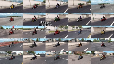 Motorcycle Traffic Pack(ATS) by Jazzycat v4.0