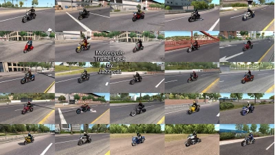 Motorcycle Traffic Pack(ATS) by Jazzycat v4.0