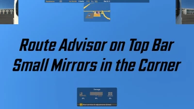 Route Advisor on Top Bar (mini mirrors in the corner) v1.1.1