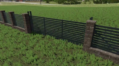 Rustic Brick And Metal Fence v1.0.0.0