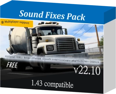 ETS2 Sound Fixes Pack v22.10