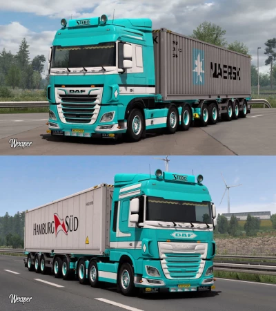 DAF XF Euro 6 Stebo Transport skin pack v1.0