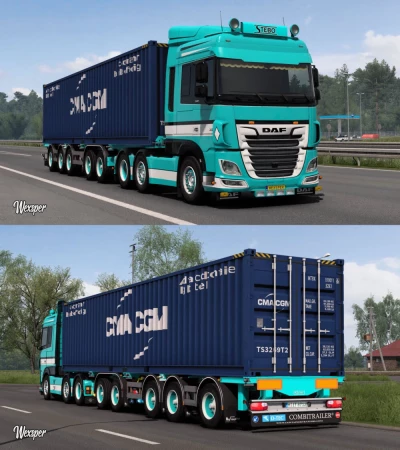 DAF XF Euro 6 Stebo Transport skin pack v1.0