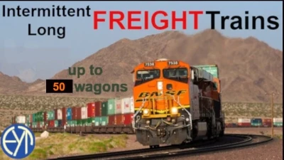 Intermittent Long MU FREIGHT Trains 1.43