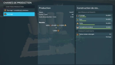 Production in RTM mixing silo v1.0.0.0