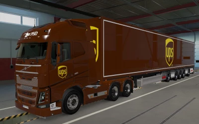 SKIN VOLVO FH 2012 GLOBETROTTER XL UPS 1.0 1.43