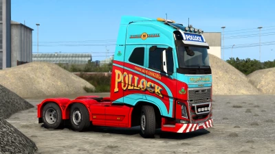 Volvo FH16 Pollock Scotrans skin v1.0