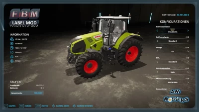 FS22 Claas Axion 800 Frontlader Edition v1.0.0.0