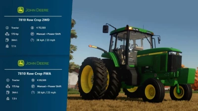 John Deere 7810 Row Crop v1.0.0.1