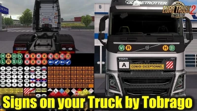 Signs on your Truck v1.1.7.28 by Tobrago 1.44.x