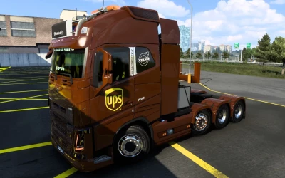 SKIN VOLVO FH16 2012 BY PENDRAGON UPS 1.0 1.44