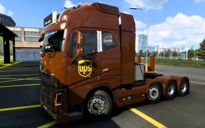 SKIN VOLVO FH16 2012 BY PENDRAGON UPS 1.0 1.44