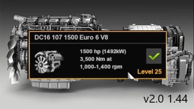 1500HP for all trucks v2.0 1.44