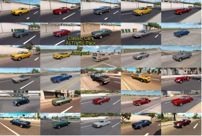 Classic Cars AI Traffic Pack by Jazzycat v7.1