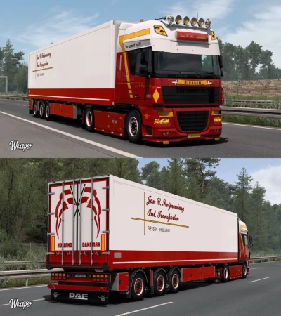 DAF XF 105 Jan C. Swijnenburg Skin Pack (Update) 1.44