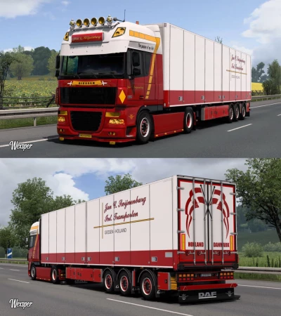 DAF XF 105 Jan C. Swijnenburg Skin Pack (Update) 1.44