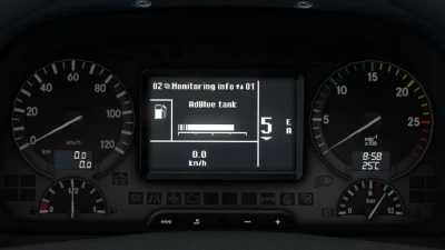 Realistic Dashboard Computer Mercedes Actros MP3 v1.2