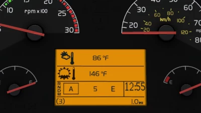 Realistic Volvo VNL Dashboard Computer v1.3