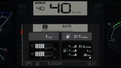 Renault T Realistic Dashboard Computer 1.44, 1.45