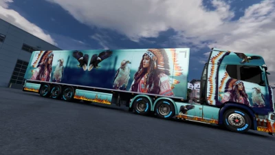 SCANIA NEW SKIN PROJECT Native girl v0.7