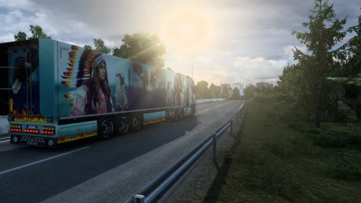 SCANIA NEW SKIN PROJECT Native girl v0.7