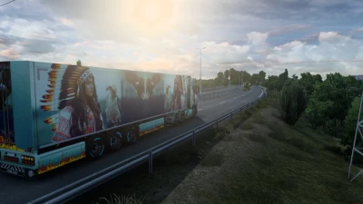 SCANIA NEW SKIN PROJECT Native girl v0.7