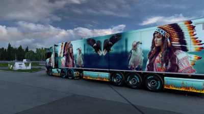 SCANIA NEW SKIN PROJECT Native girl v0.7