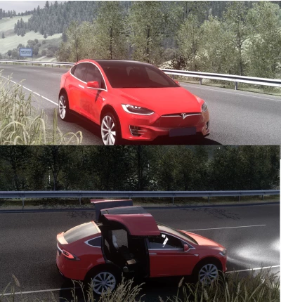 TESLA MODEL X Animation Doors 1.44