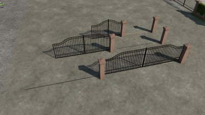 Brick Fence With Sliding Gates v1.0.0.0