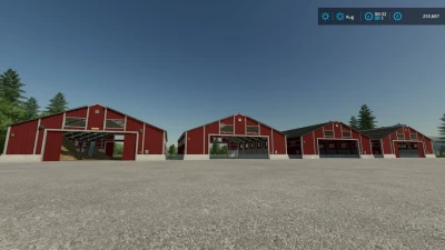 FS22 Placeable Large Sheds v1.0.0.0