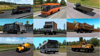 GTA V Truck Bus Traffic Pack v1.6