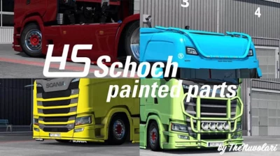 Painted HS-Schoch parts for Scania S&R v1.45