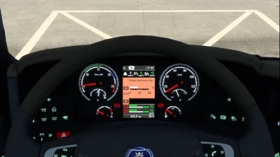 Scania R 2009 and Streamline Improved Dashboard v1.45