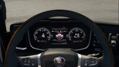 V8 logo for Scania NG Improved Dashboard v2.0