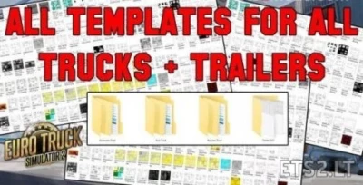 All Template for ETS2 (Trucks + Trailers) 1.45