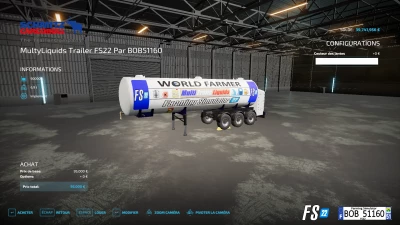 FS22 Multy Fruits Liquids Trailer FS22 By BOB51160 v1.0.0.0