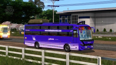 Indian Kallada Travels Skin Pack for JK Vega Sleeper Bus Mod v1.0