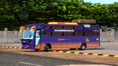 Indian Kallada Travels Skin Pack for JK Vega Sleeper Bus Mod v1.0