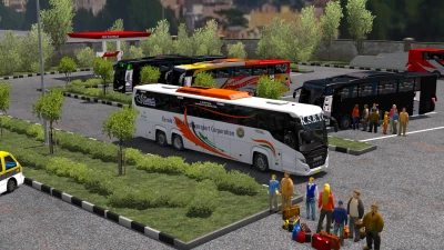 Indian KSRTC (Kerala) Skin Pack for Scania Touring v1.0