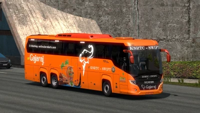 Indian KSRTC (Kerala) Skin Pack for Scania Touring v1.0