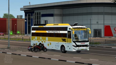 Indian VRL Logistics Skin Pack for JK Vega Sleeper Bus Mod v1.0