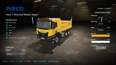 IVECO X-WAY 6X6 MEILLER KIPPER V1.0.0.0