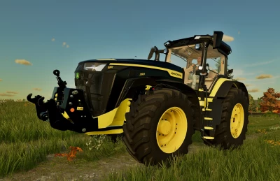 John Deere 8R BLACK & YELLOW VERSION / TOMMOD / FS22 v1.0.0.0