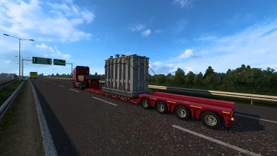 Multiple Trailers in Traffic ETS2 v1.45