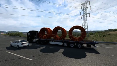 Multiple Trailers in Traffic ETS2 v1.45