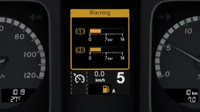 Realistic Dashboard Computer Mercedes Actros MP4 1.45